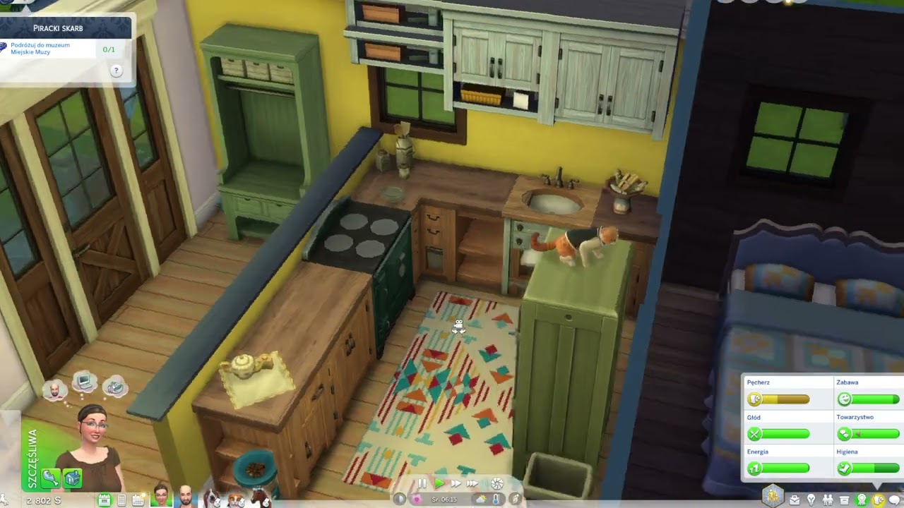 The Sims4 #4 Pierwsza noc poza domem :O
