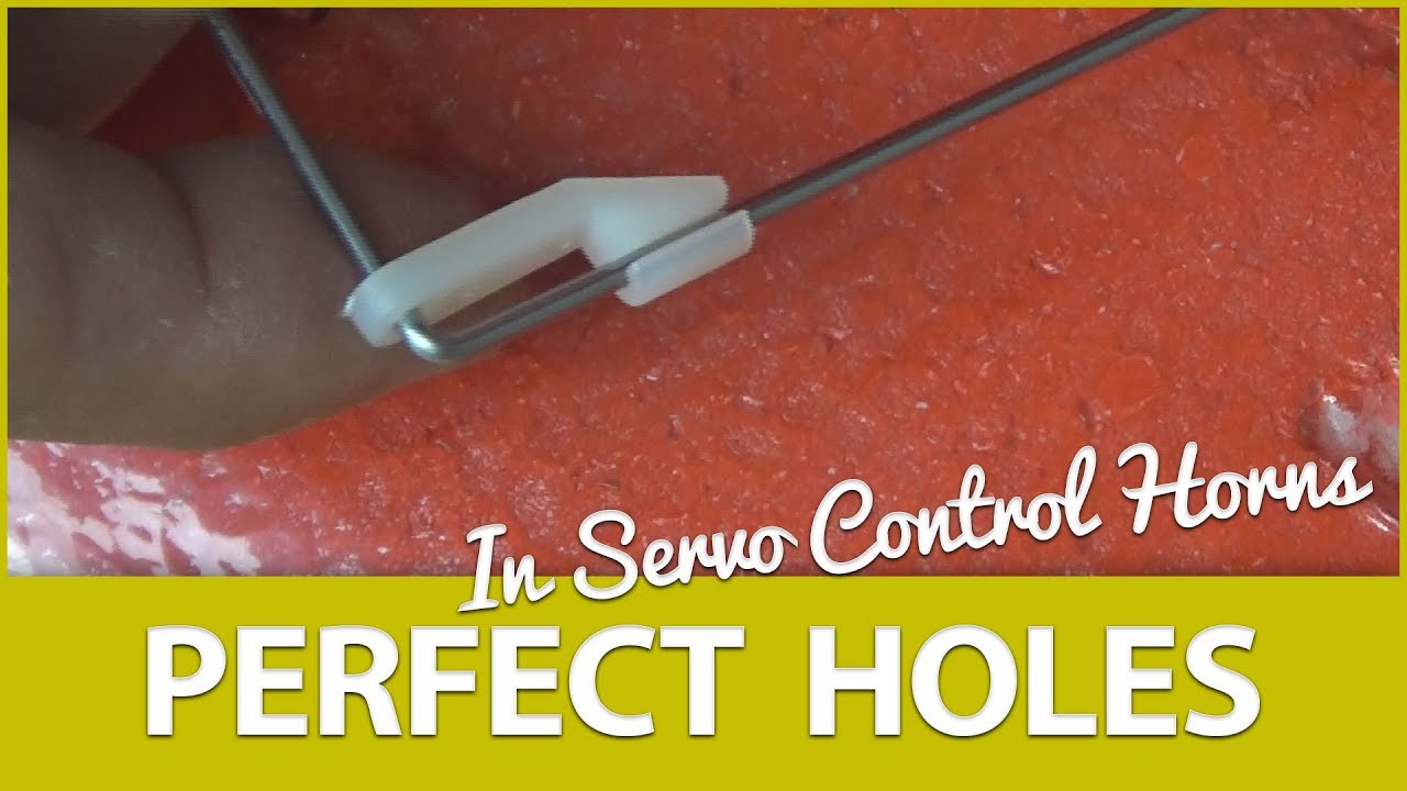 How to get PERFECT Sized Holes in RC Control Horns
