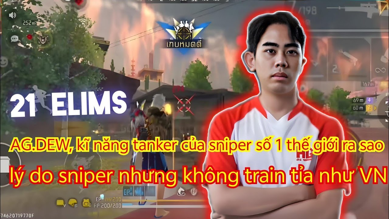 AG.DEW, kĩ năng tanker của sniper số 1 thế giới ra sao, lý do sniper nhưng không train tỉa như VN