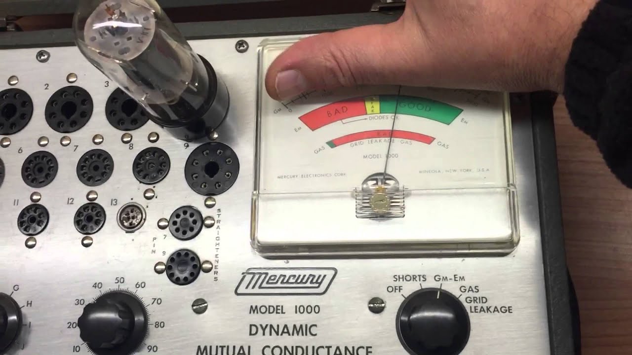 tube tester MERCURY 1000 Comprobador de válvulas. En Español