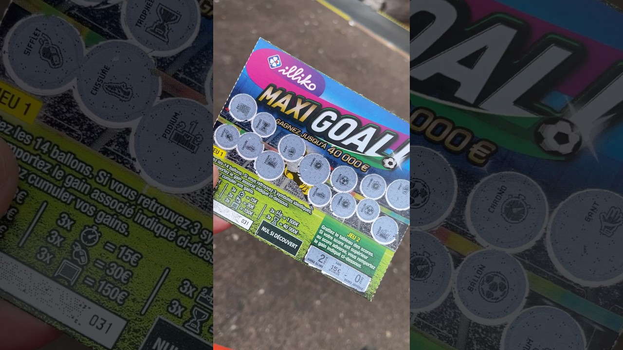 &euro;30.00 MAXI GOAL #gains #win #fdj #illiko #grattage #maxigoal #abonnetoi #shorts