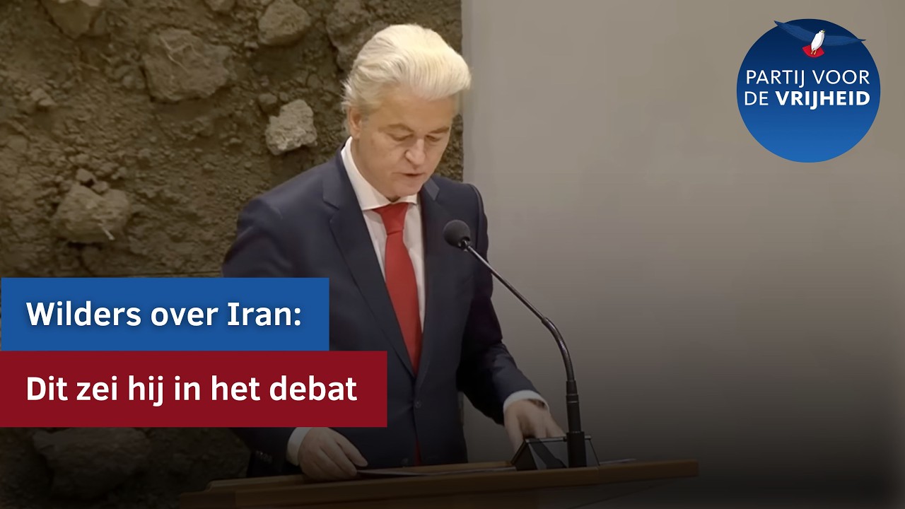 Inbreng Geert Wilders tijdens het debat over Iran
