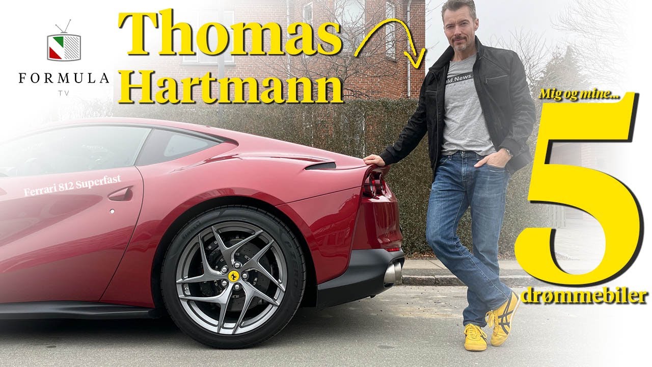 Thomas Hartmann vælger 5 drømmebiler – i mens han kører den 800-hestes Ferrari 812 Superfast