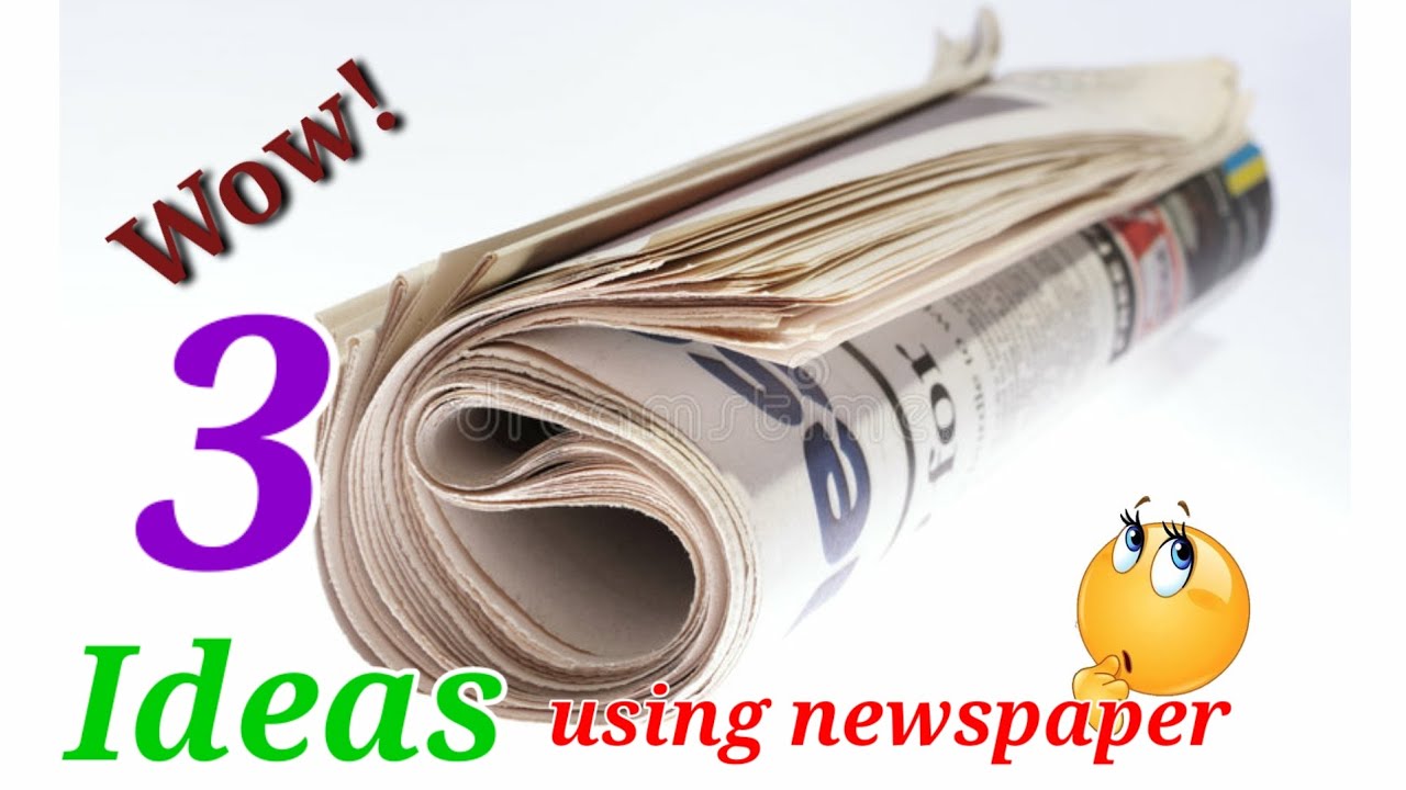 Top 3 newspaper craft ideas | easy paper craft diy
