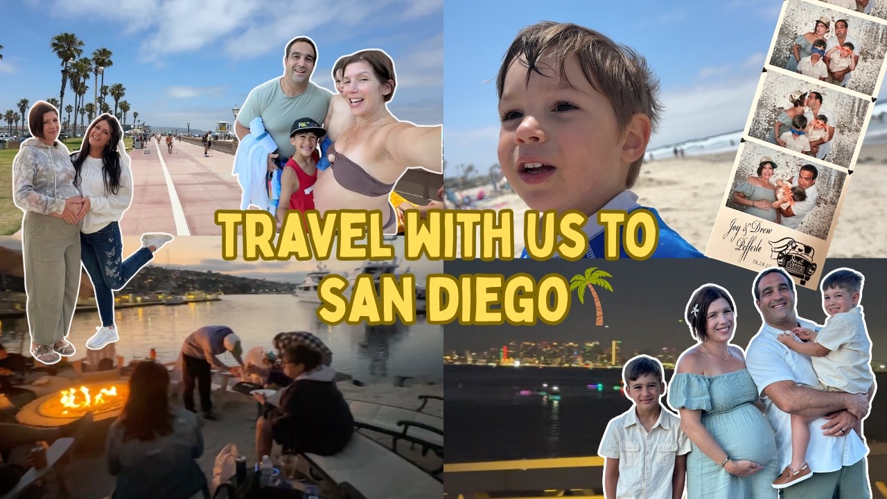 San Diego Vlog | Baby moon, Sister's wedding, LAST trip as a family of 4!