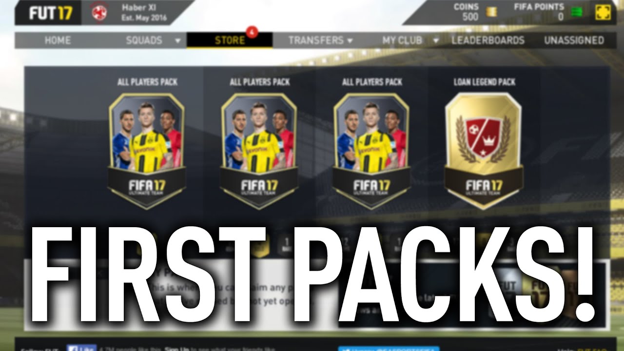 FIFA 17 WEB APP! MY STARTER PACKS!