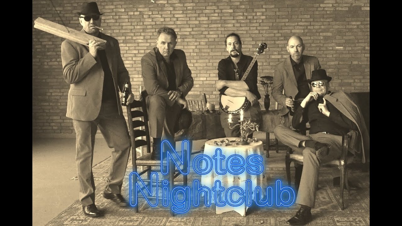 Notes Nightclub:  Hans, Hans, Rick, Herman en Johan met het Mannenblok