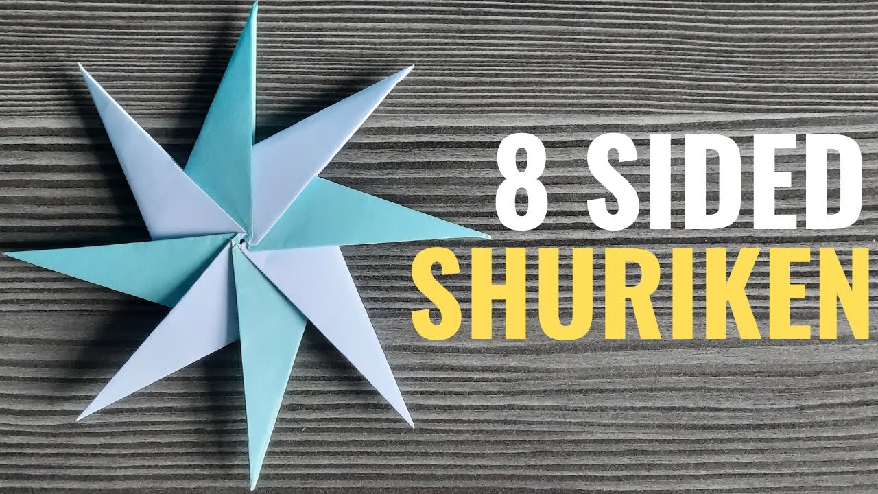 How To Make An 8 Sided Ninja Star | Easy Origami
