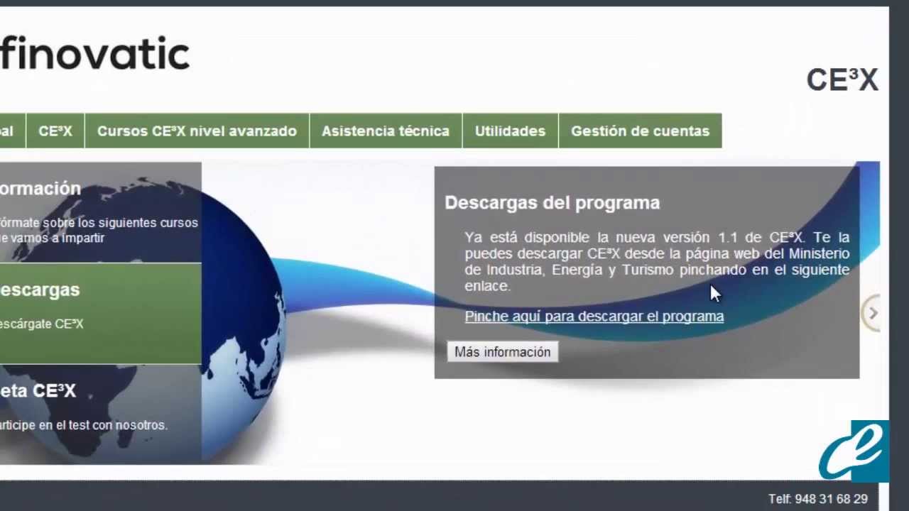 Instalación e interfaz de CE3X. Ambientólogo y Certificados de Eficiencia Energética de Edificios