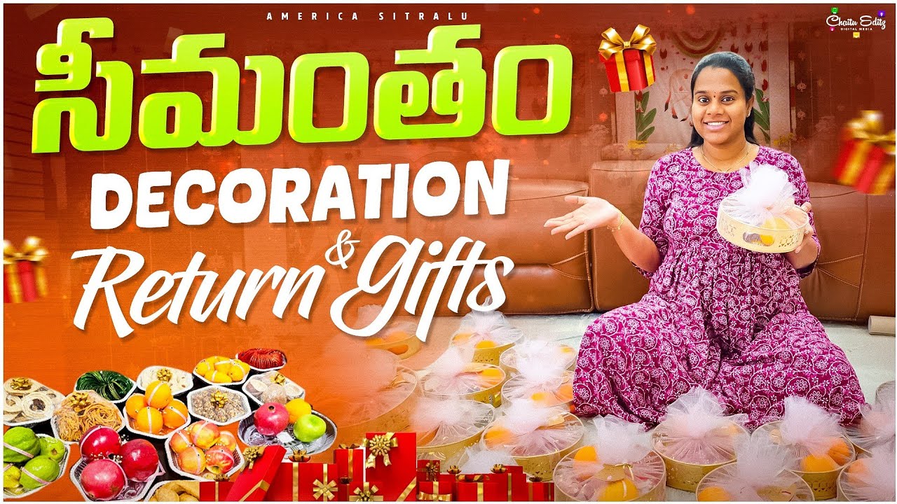 Seemantham decoration🤰 | Return gifts | Plate decoration 🌸