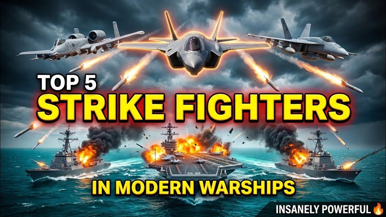 TOP 5 BEST STRIKE FIGHTERS🥶☠️ || MOST DEMANDED VIDEO #modernwarships #strikefighter 