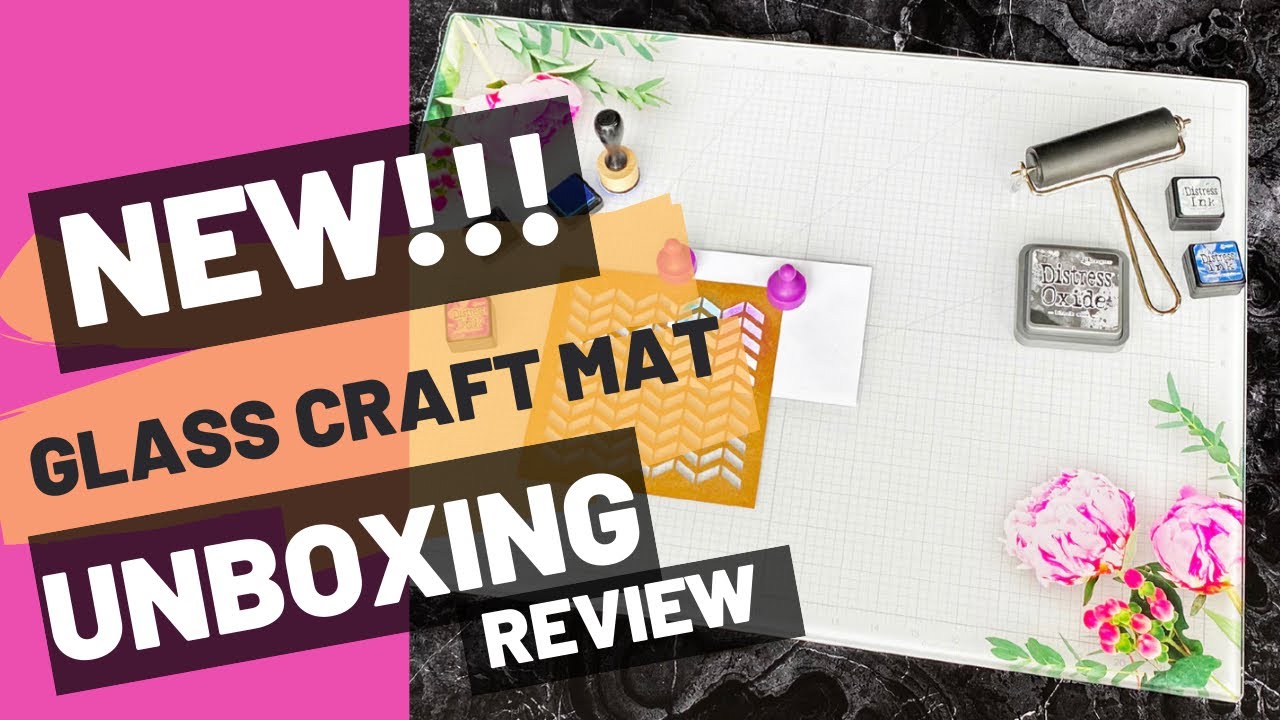 New Craft Mat Unboxing & Review Glassboard Studio | Mixed Media Mat