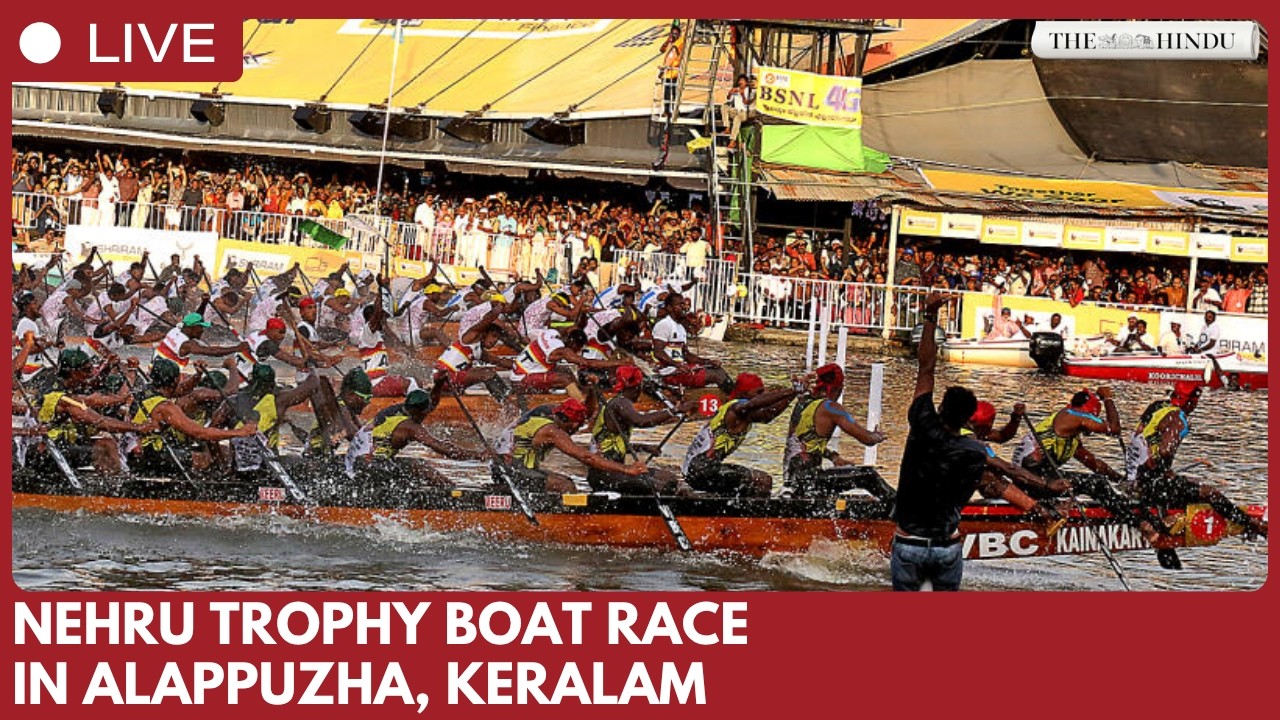 72nd Nehru Trophy Boat Race held in Alappuzha, Keralam