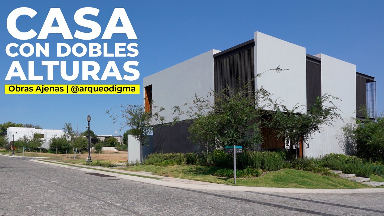 CASA que aprovecha DOBLES ALTURAS para reducir COSTOS | Obras Ajenas | @arqueodigma