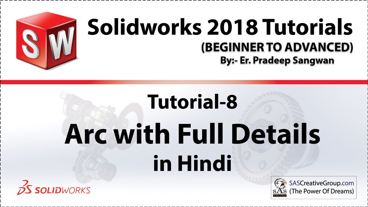 Solidworks Tutorial 8: Arc Command with Full Details | Hindi & Urdu | #Solidworks Course in Hindi