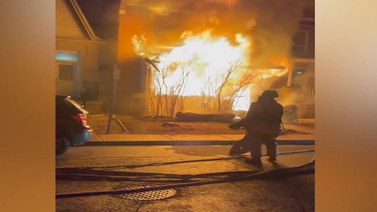 Man injured jumping from burning Hamilton house