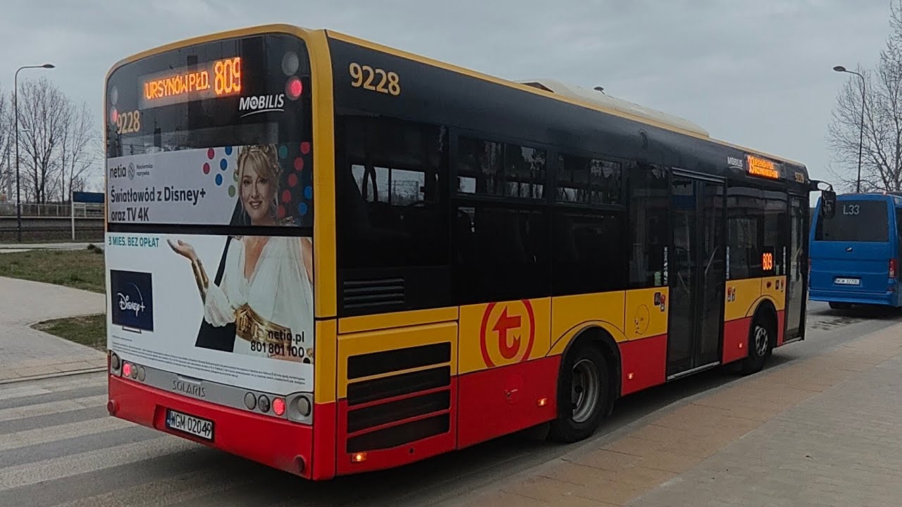 Linia 809 - Solaris Urbino 8,9LE III #9228 ( Mobilis )