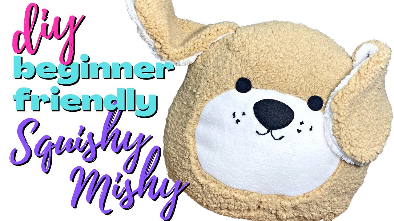 DIY DOG PLUSHIE PILLOW TUTORIAL | SQUISHMALLOW DOG DIY