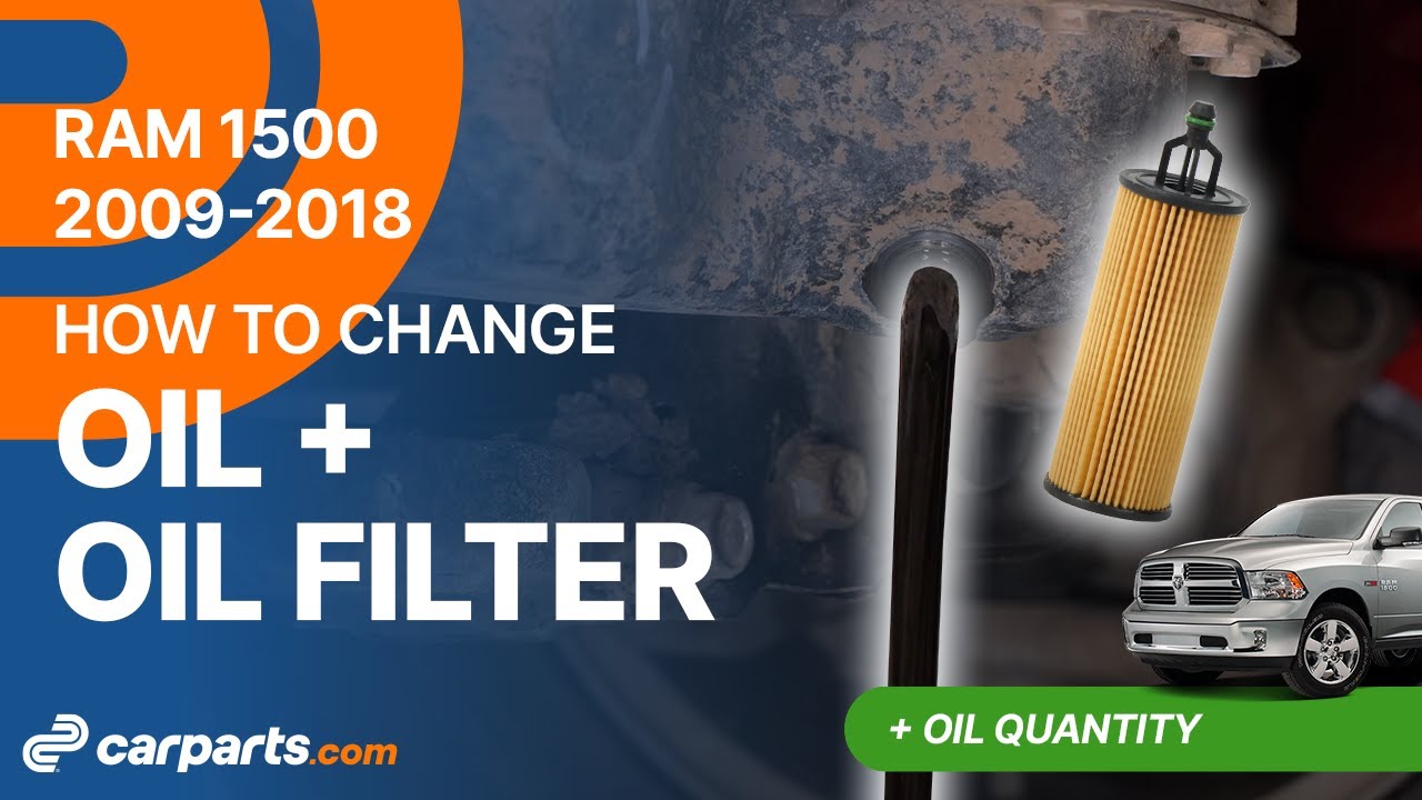How to Change the Oil and the Oil Filter 2009-2018 Dodge RAM 1500 🛢