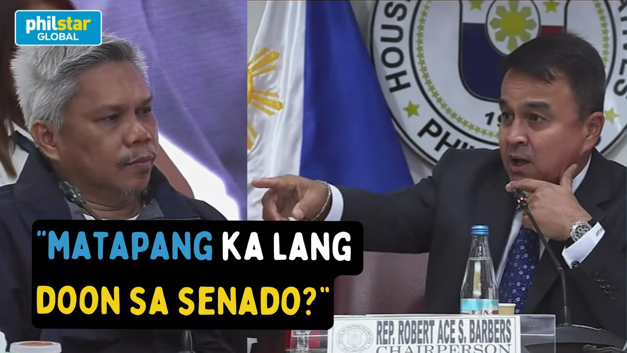 Rep. Ace Barbers hinamon si Grijaldo: Ipakita mo tapang mo dito