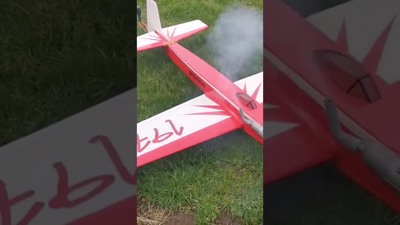 Setting up the Kaos rc plane.