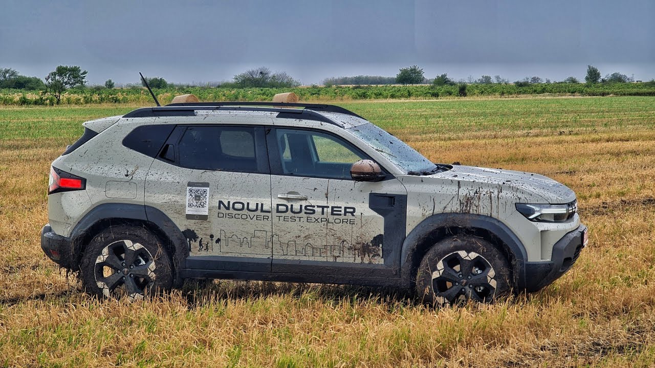 P.6💥 Dacia Duster 3 4x4 1.2 mild hybrid-testul noroiului de câmp💥Off-road-mud terrain💥