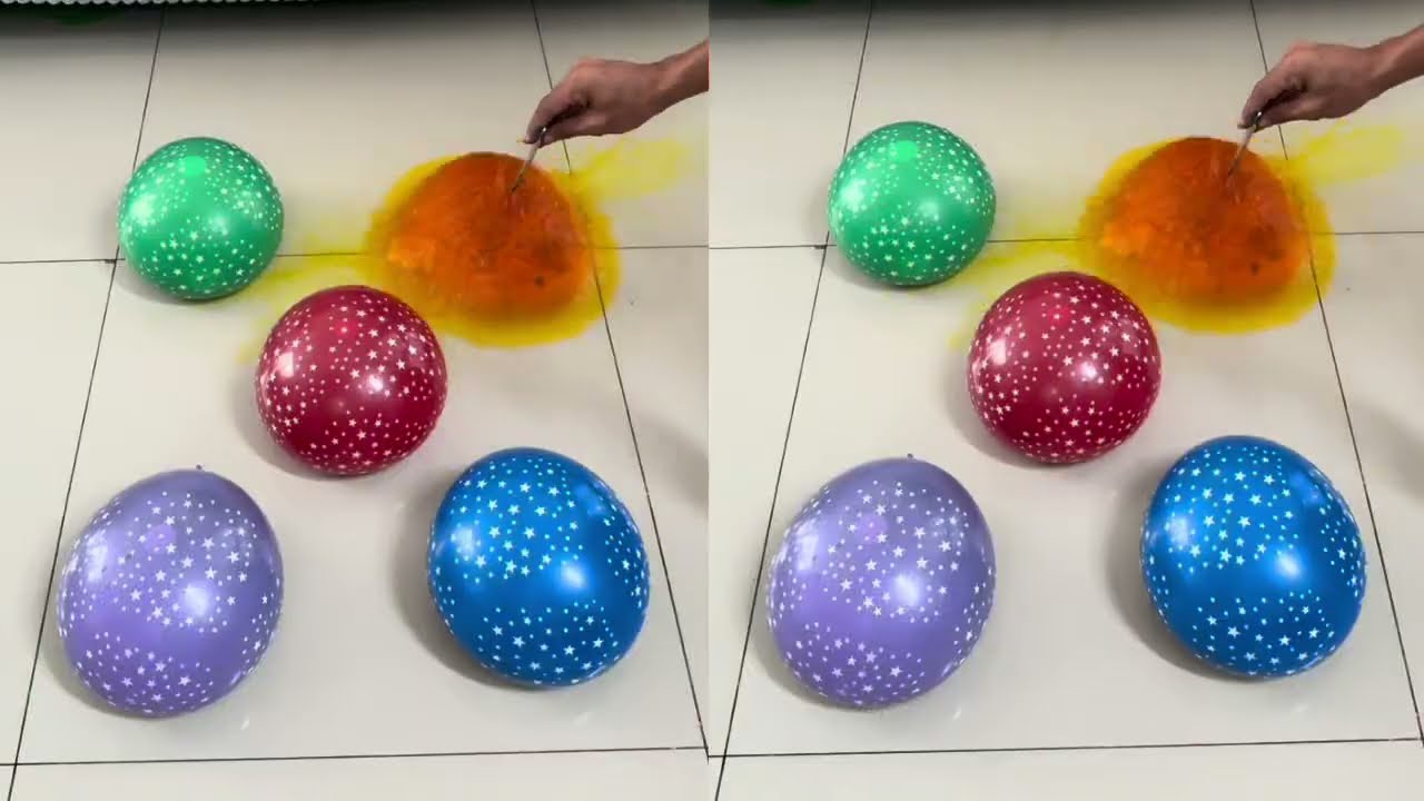 Duplicate colorful water balloon 🎈 ASMR satisfying video most watch 