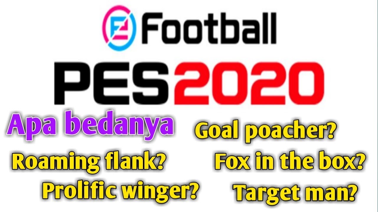 Penjelasan lengkap playing style striker dan winger di PES 2020