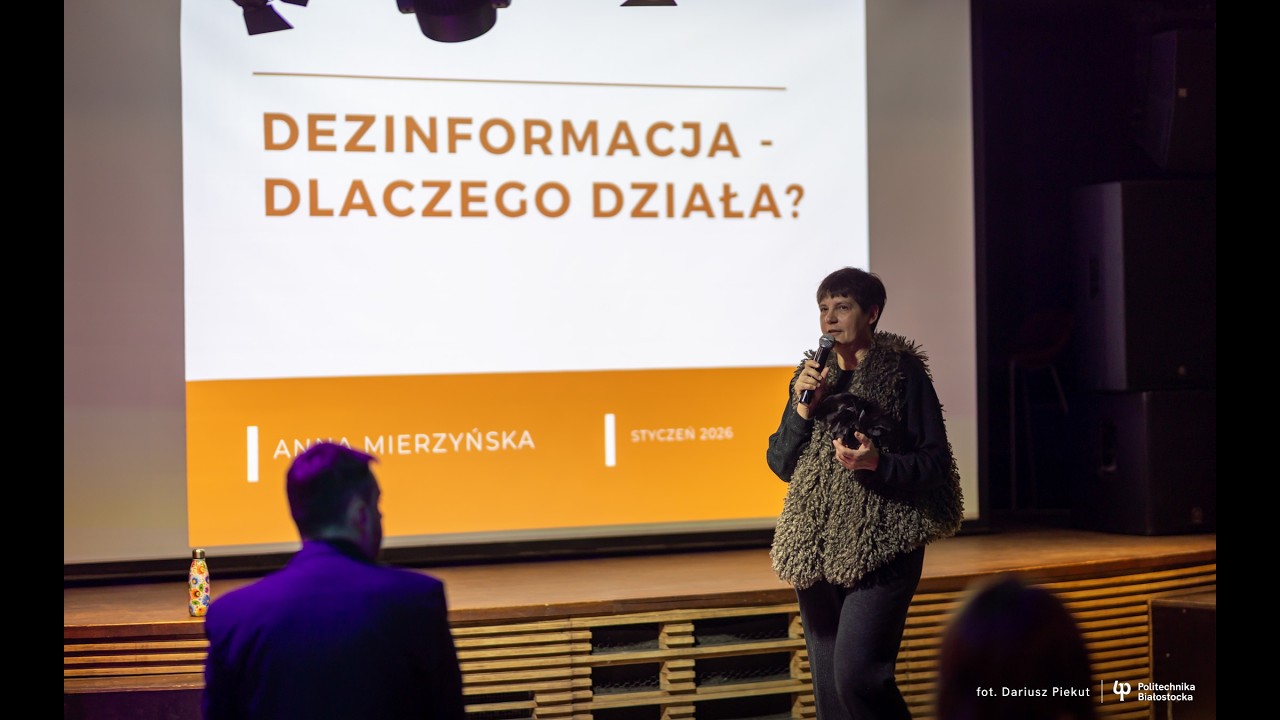 Dołącz do Kawiarni Naukowej Politechniki Białostockiej. Zaprasza dr hab. Dorota Mozyrska, prof. PB