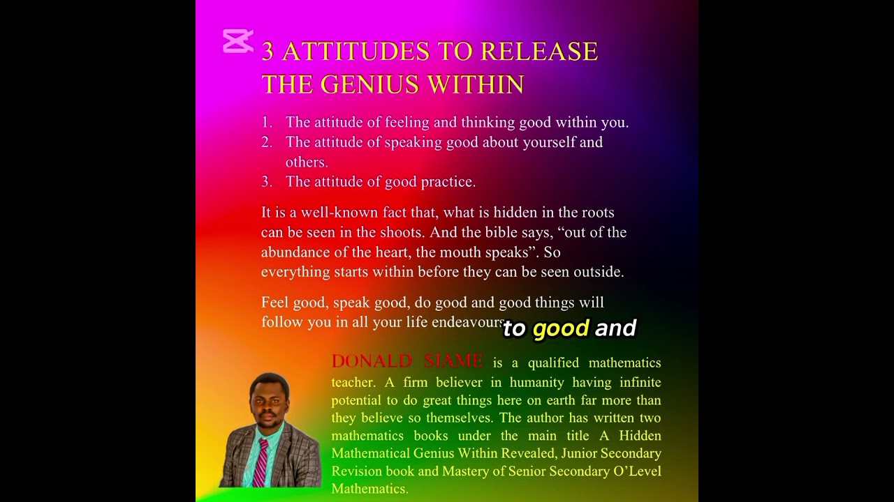 3 Attitudes to Release the Genius Within 
