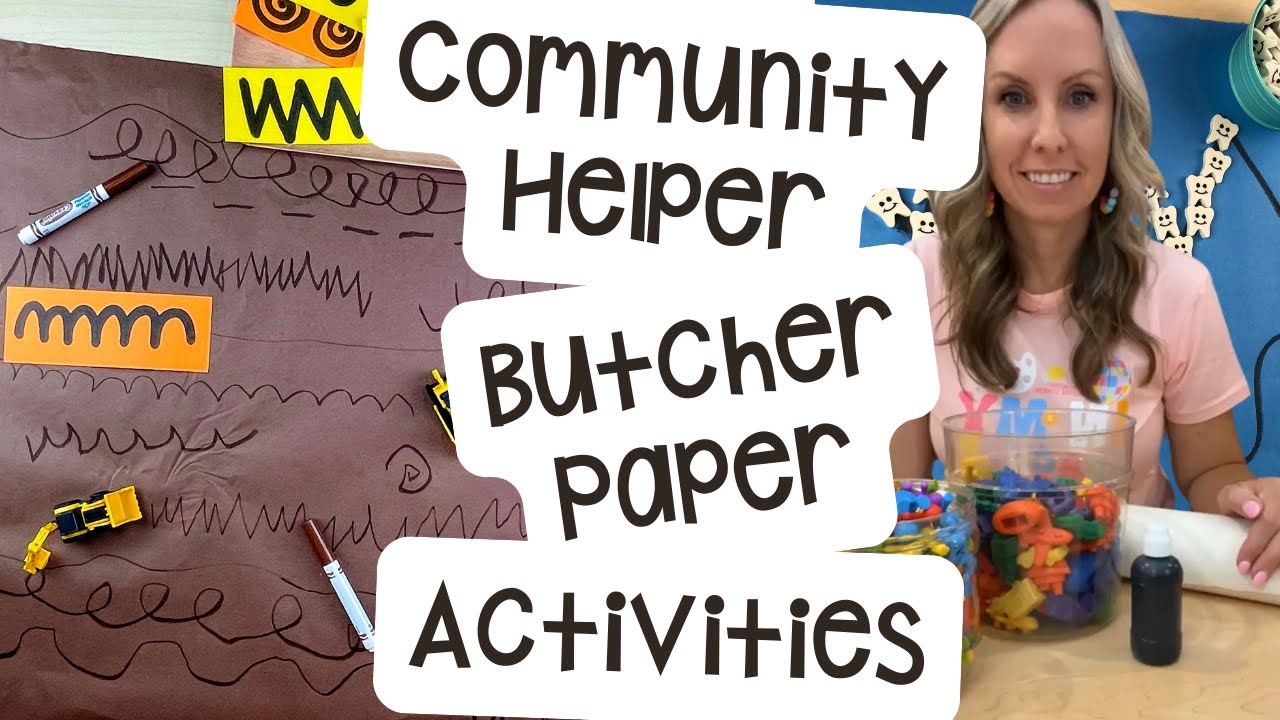 Community Helper Butcher Paper Ideas for Preschool, Pre-k, & Kindergarten