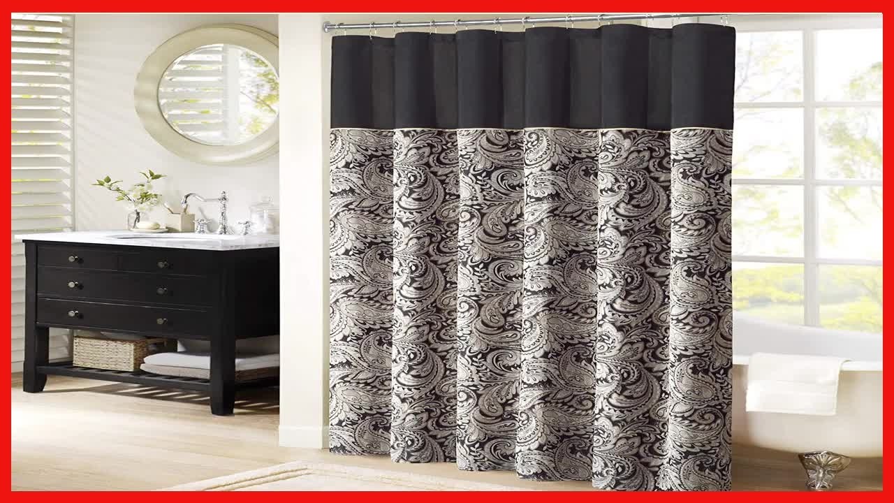 Madison Park Aubrey Polyester Jacquard Shower Curtain: Elegant Style Meets Easy Care