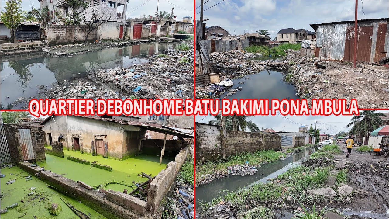 BOTALA Q/ DEBONHOMME NA COMMUNE YA MATETE NDENGE POPULATION ESUNDOLI BA MAPANGU PONA INONDATION