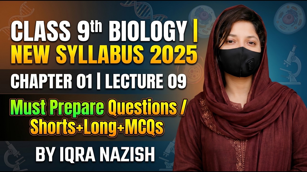 Class 9 Biology New Book Ch 1 | Important MCQs, Short & Long Questions | How to Attempt in Exams