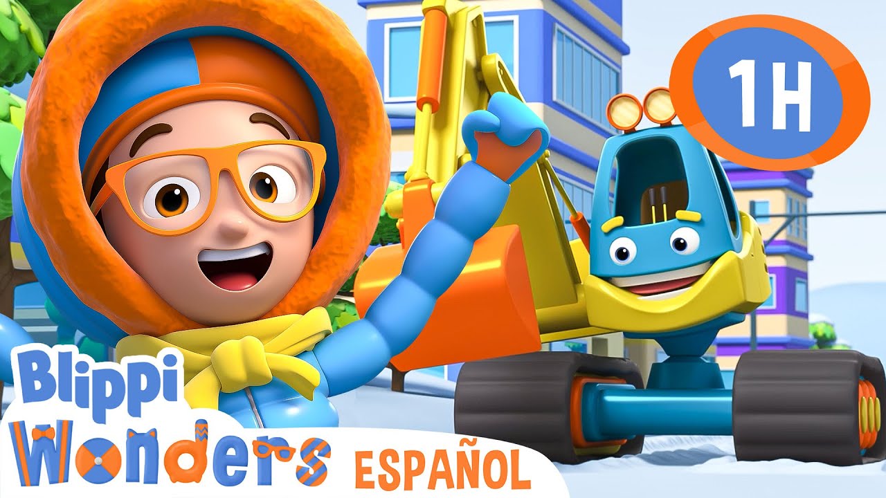 Excavadora de Nieve | Blippi Wonders | Caricaturas para niños | Videos educativos para niños