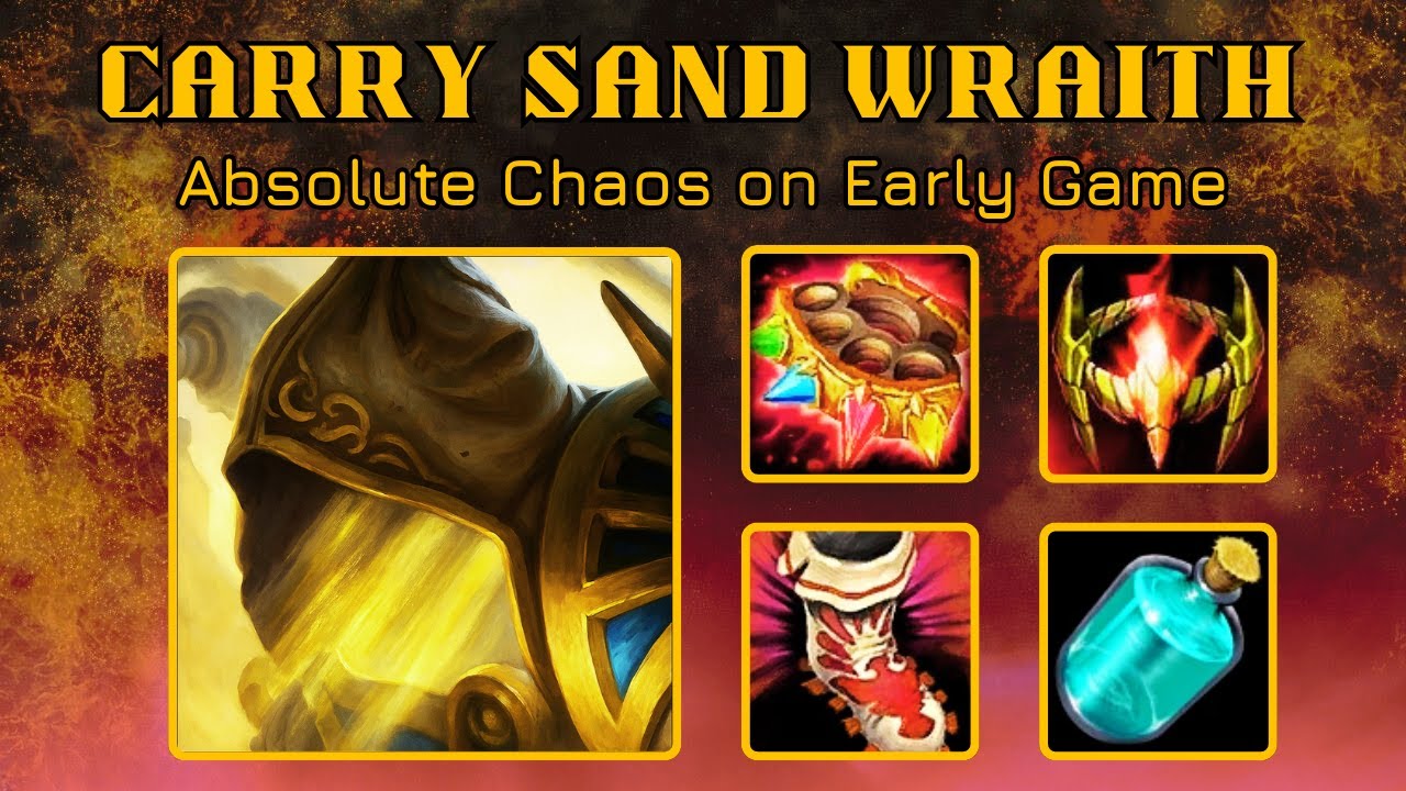 Абсолютный хаос на ранней стадии игры &mdash; Sand Wraith
