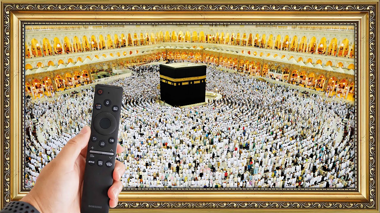 The  Simple Ways to Turn Your TV into an Art Screensaver Realistic Photo of Makkah 🕋