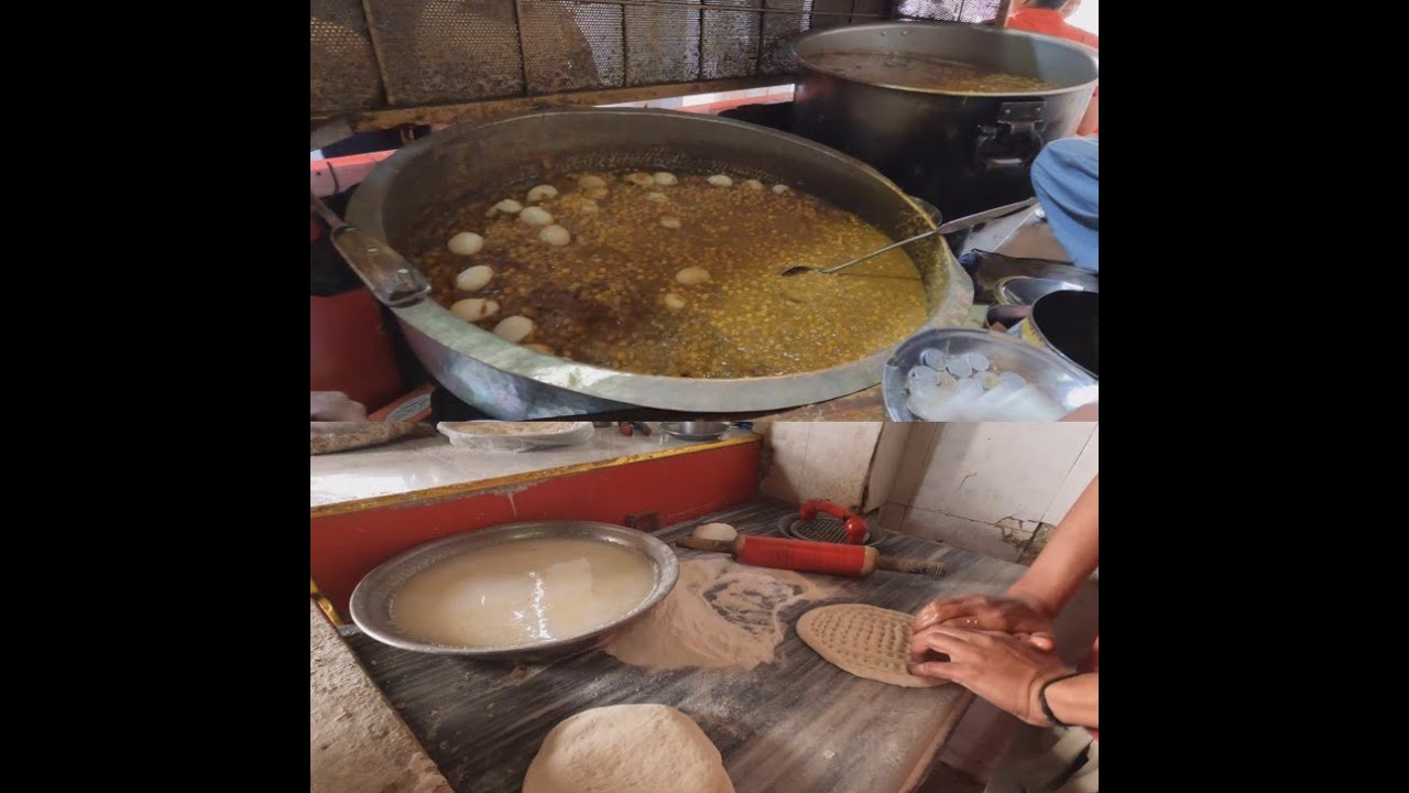 Lahore Street Food | Pehalwan Chane wala | Anda Shami Mixture in Hafeez Garden | 4k