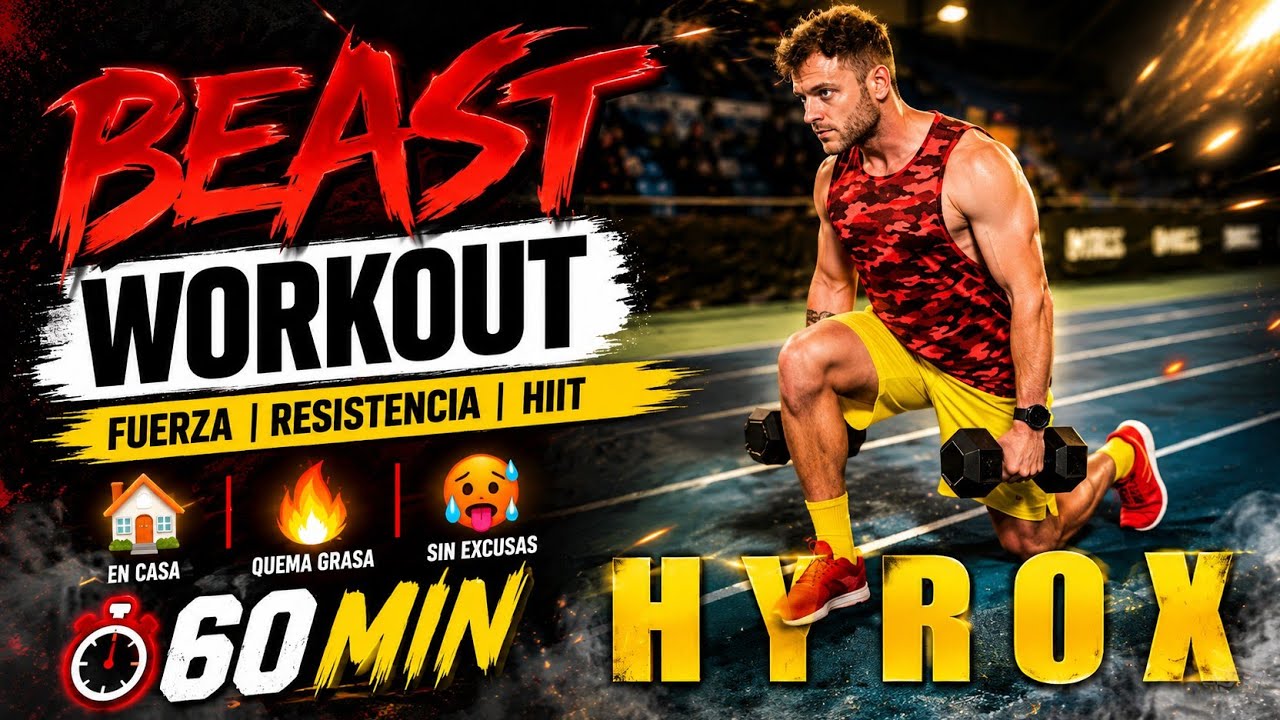 Rutina HYROX Salvaje 🔥 Cardio + Fuerza Full Body