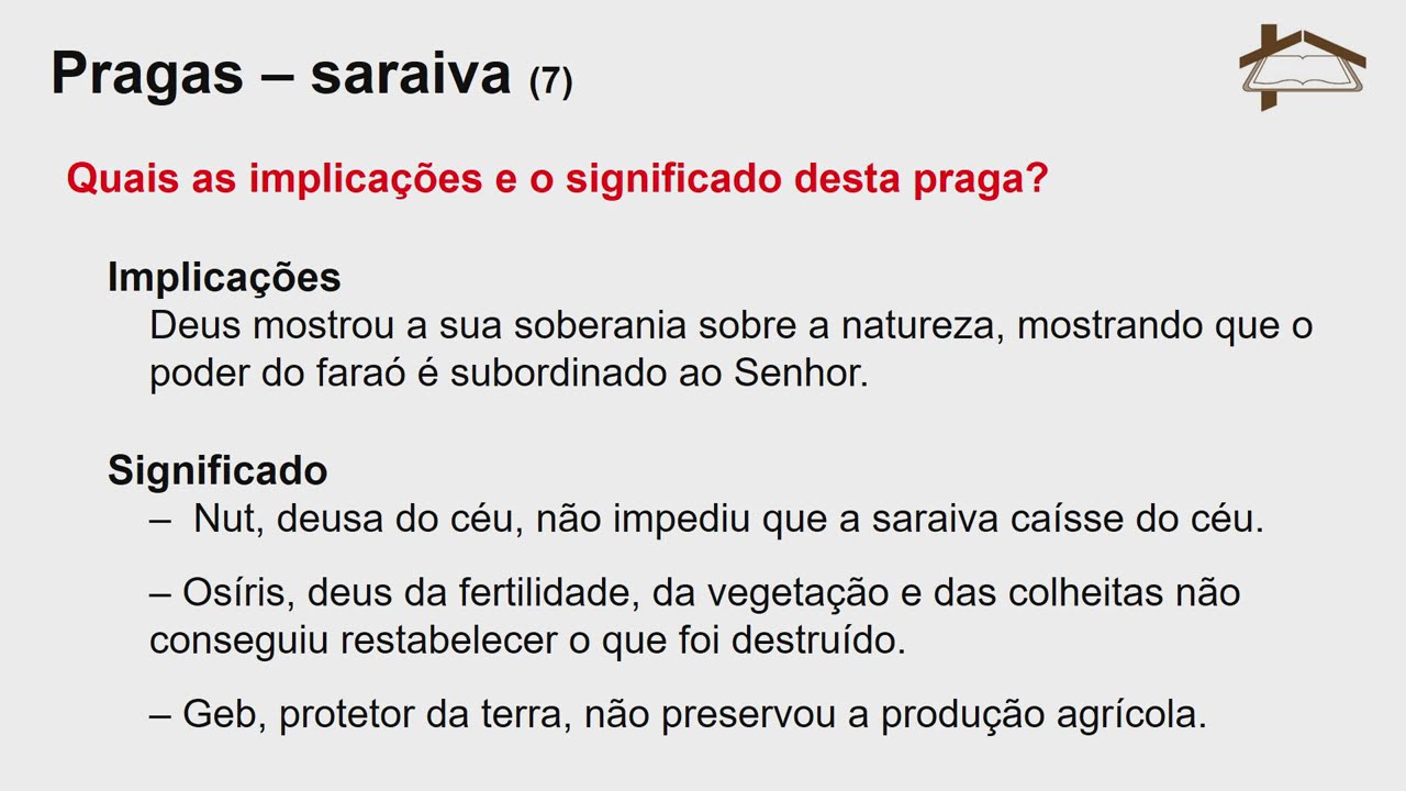 Êxodo 9-10 (EBD)