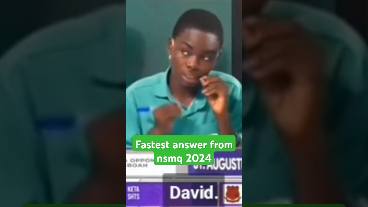 Fastest answer from nsmq 2024😱😱 #nsmq #nsmq2024