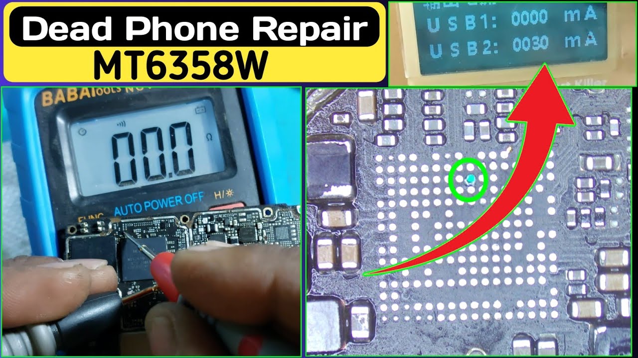 Realme C25 Dead Solution | Mt6358w Vusb_pmu line short reapir trick | Secondary line short solution