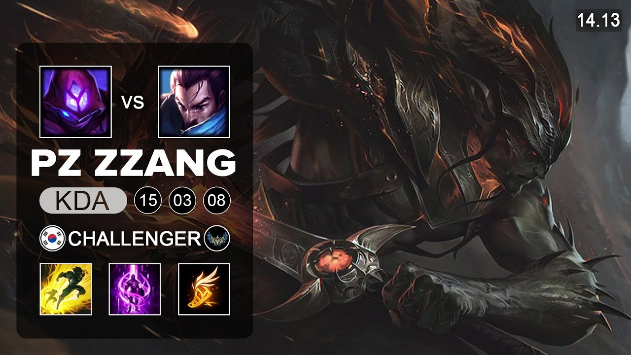 PzZZang Yasuo vs Malzahar Mid - KR Challenger - Patch 14.13 Season 14