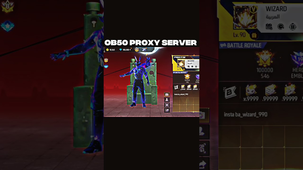 ob50 PROXY SERVER #freefire #proxy #viral #white444 #proxyservers #comment #freefireclipes #webproxy