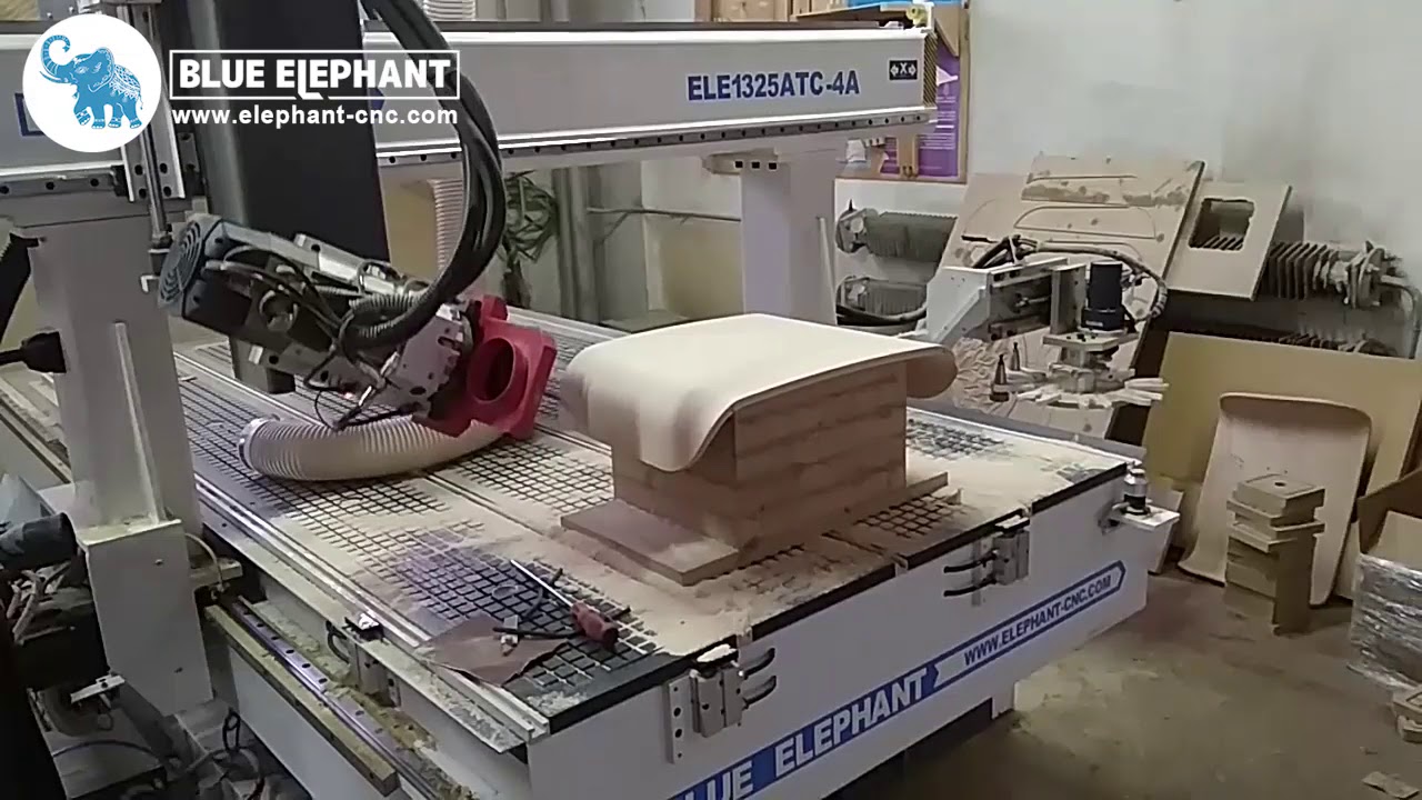 After-Sales Service Overseas In Ukraine For 1325 ATC CNC Router 4 Axis Spindle For Carving