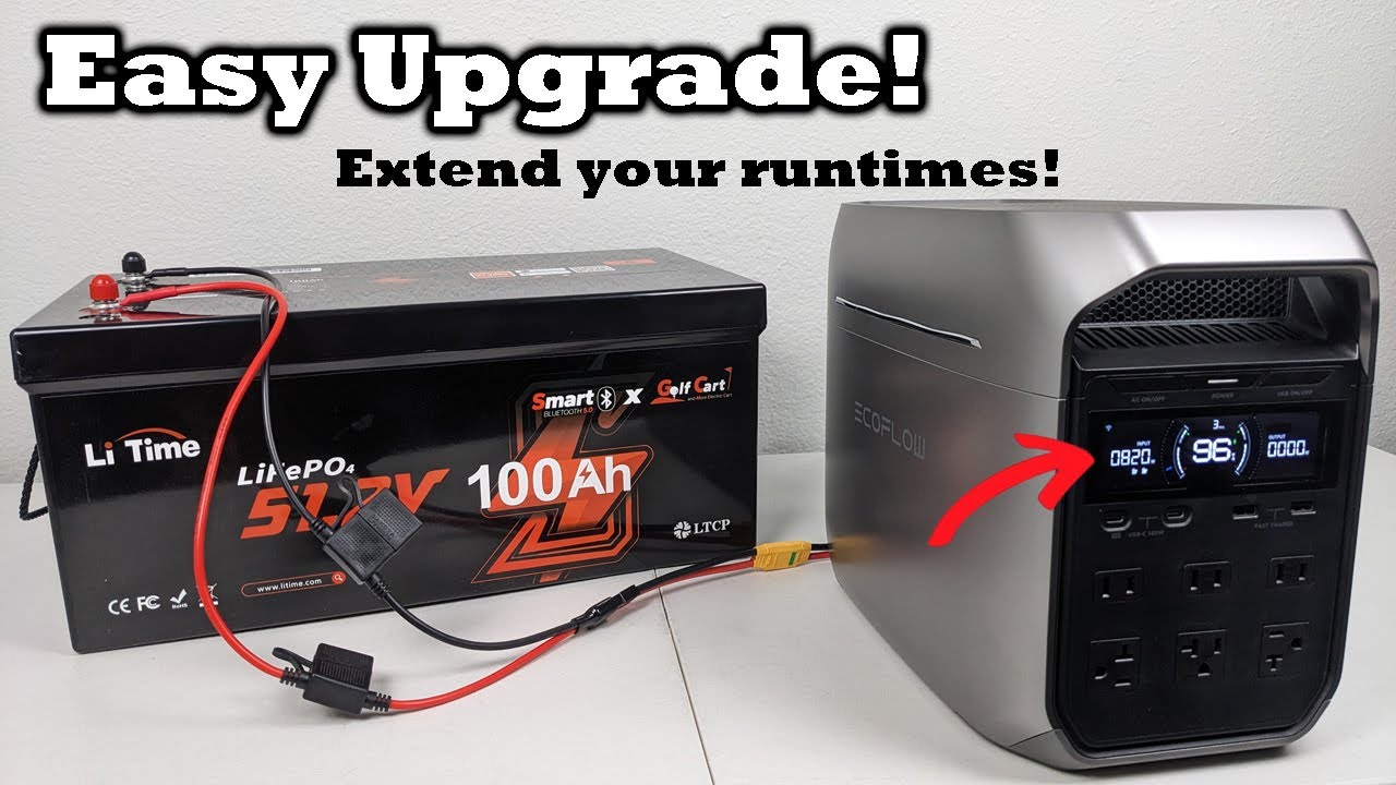 Simple Trick to Make Your Power Station Last 5X Longer! Charging with a LiTime 48v Smart Battery!