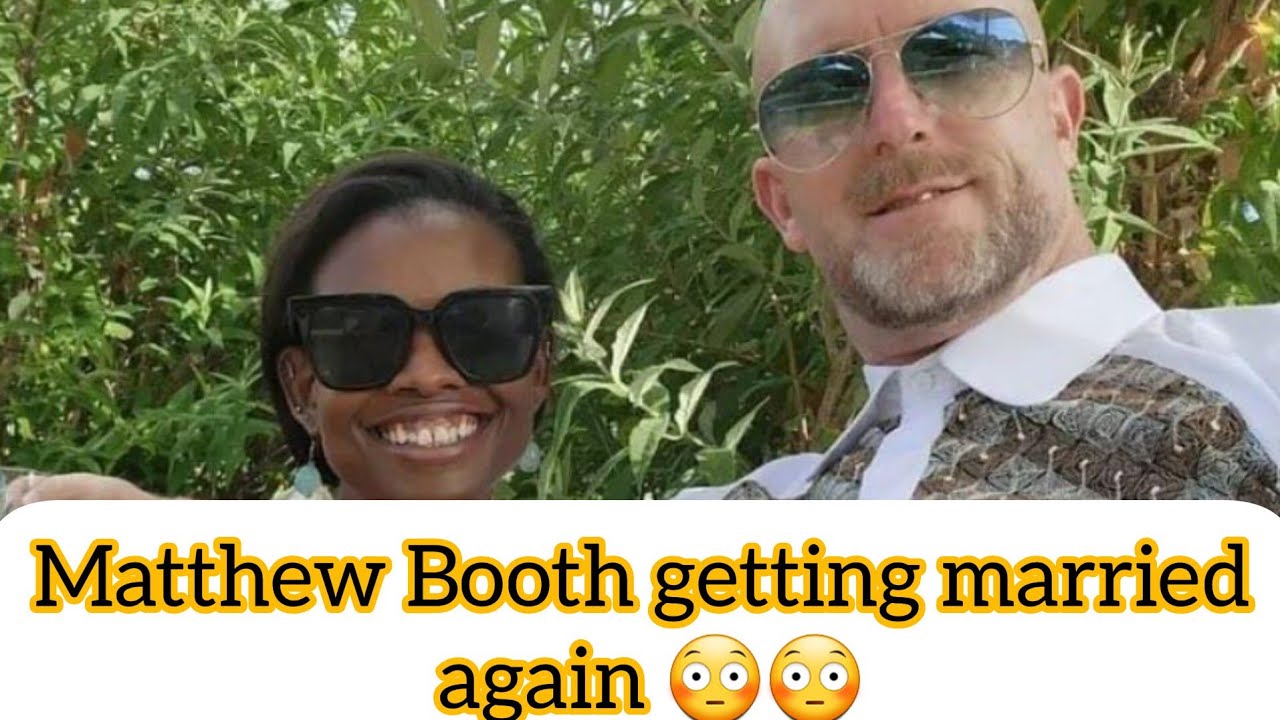 Matthew Booth and new wife Bongani Mthombeni