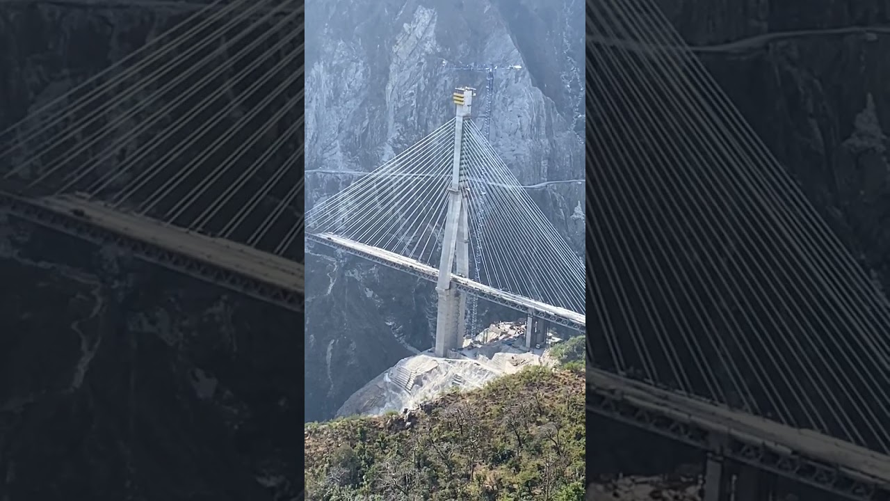 India's First Cable Styed Railway Bridge Anji khad Bridge