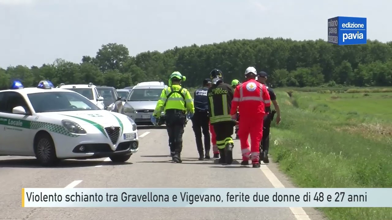 Incidente stradale tra Gravellona e Vigevano, nel violento schianto ferite due donne di 48 e 27 anni
