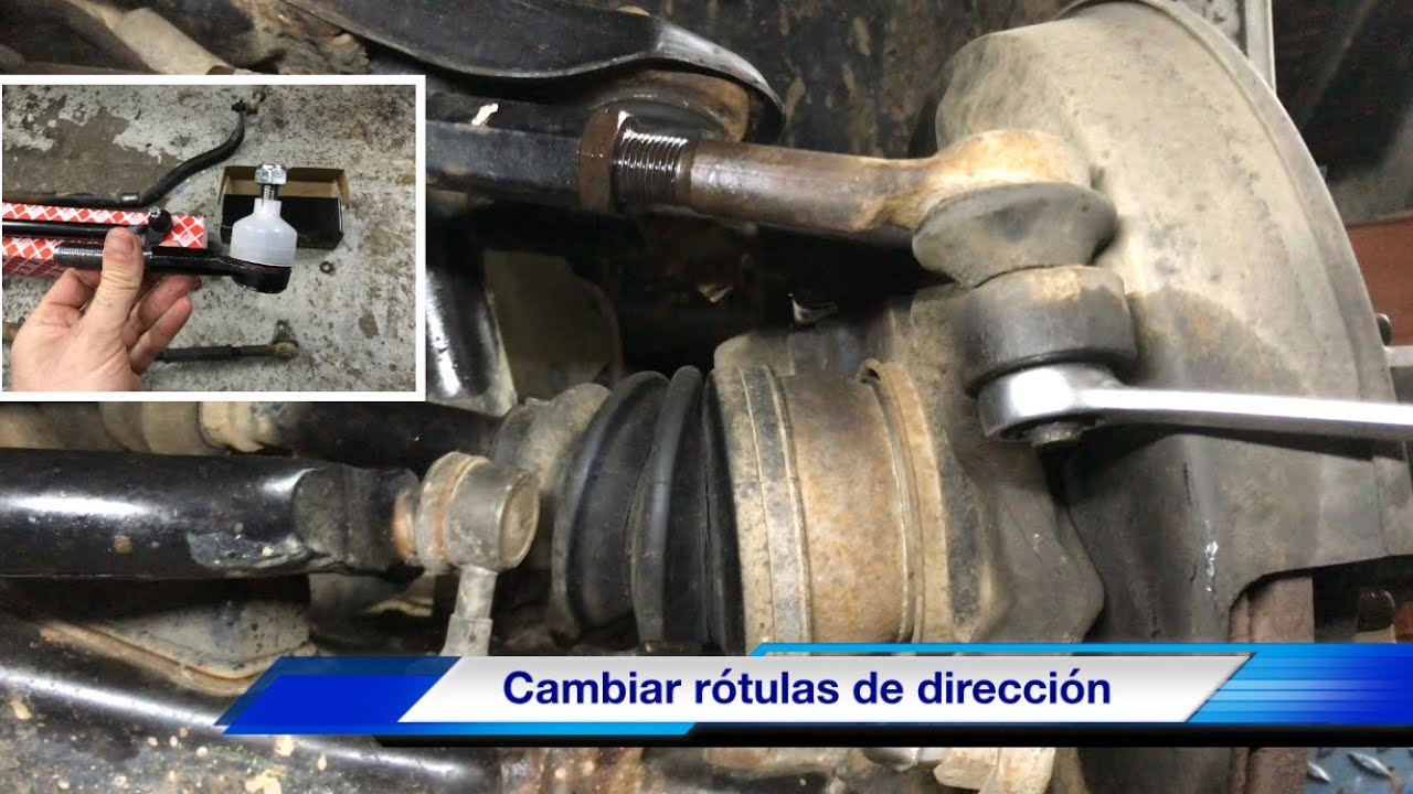 Como Cambiar rótula de dirección y estabilizadora Nissan Terrano Ford Maverick terminal dirección